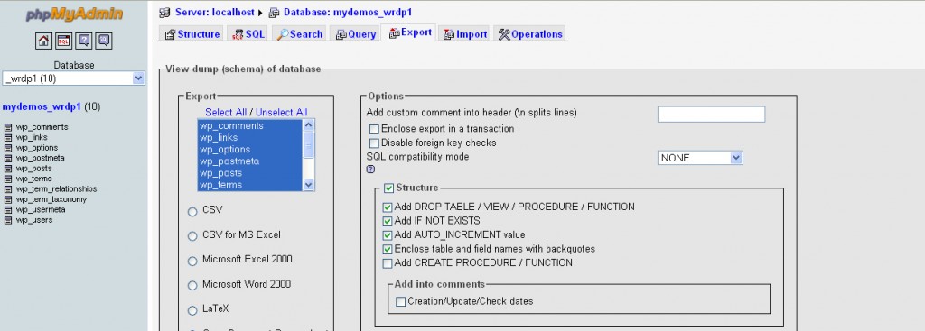 Add DROP TABLE
