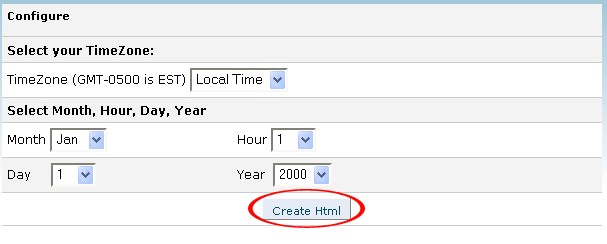 Create Html button