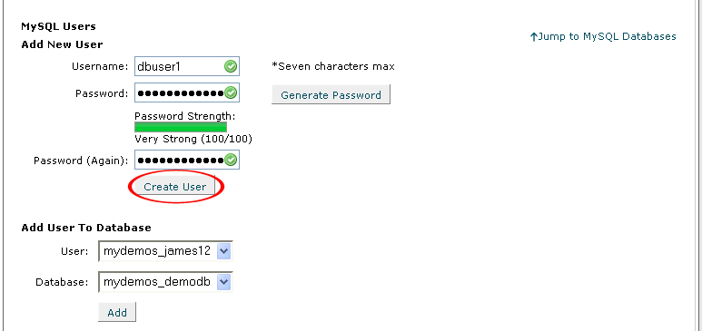 How To Create A User For A Mysql Database