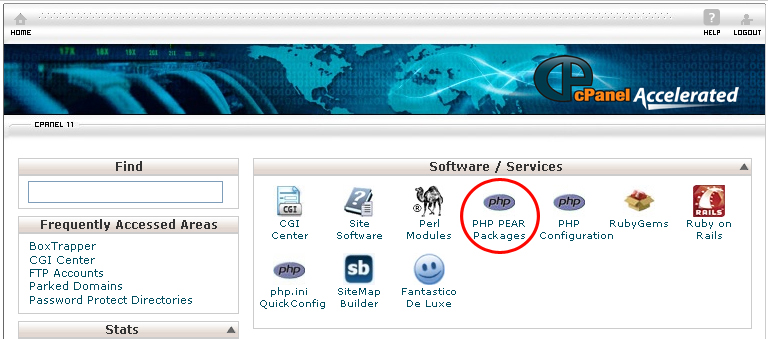 home cPanel