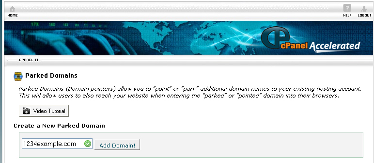 Domain Text box