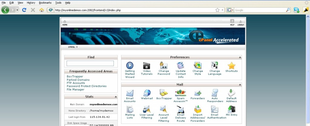 login  your cPanel.