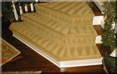 Carpet on stairs