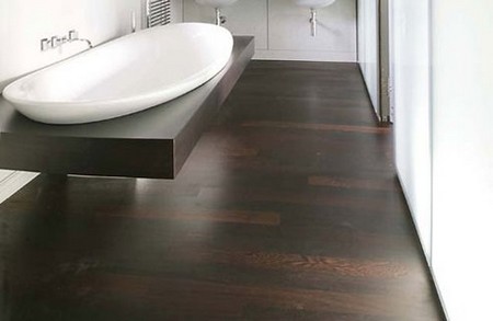 Wood Floor bathroom 