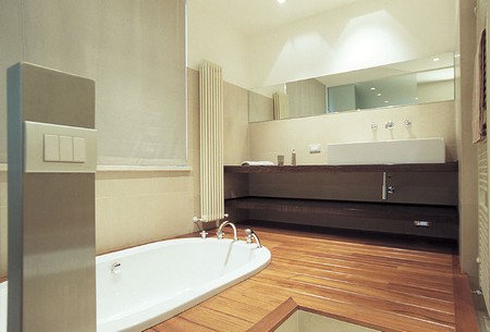 Wood Floor bathroom