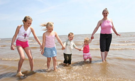 Teens enjoy family holidays