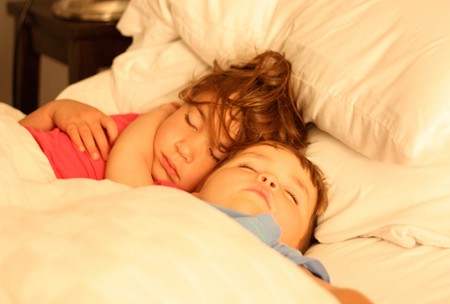 Children Bed at Night