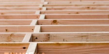 Blocking Between Wood Floor Joists in a Staggered Pattern