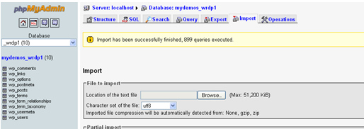 How to Restore a Database with PhpMyAdmin