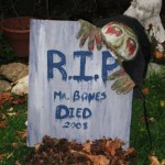 How to Decorate with Halloween Gravestones